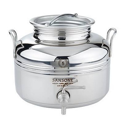 ΔΟΧΕΙΟ ΛΑΔΙΟΥ ΚΡΑΣΙΟΥ ΚΟΥΖΙΝΑΣ INOX SANSONE | VIOVAS