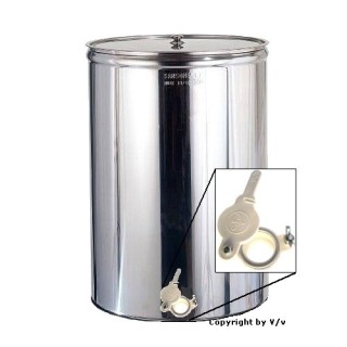 ΔΟΧΕΙΟ ΜΕΛΙΟΥ INOX SANSONE 500 LT/700 KG + ΚΑΝΟΥΛΑ ΠΛΑΣΤΙΚΗ