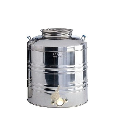 ΔΟΧΕΙΟ ΜΕΛΙΟΥ INOX SANSONE 30 LT/42 KG ΒΙΔΩΤΟ + ΚΑΝΟΥΛΑ ΠΛΑΣΤΙΚΗ